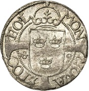 1 Örtug - Johan III Uppsala mint, Sweden, 1589 reverse image