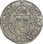 ½ Öre - Johan III Type III, Sweden, 1575-1589 reverse image