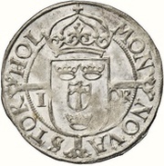 1 Öre - Johan III Type I, Sweden, 1575 reverse image