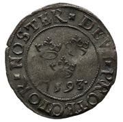 1 Öre - Sigismund of Poland Type I, Sweden, 1593 reverse image
