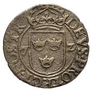 2 Öre - Johan III Type II, Sweden, 1572 reverse image
