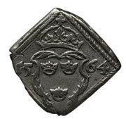 2 Öre "Klippingar" - Erik XIV, Sweden, 1562-1566 reverse image