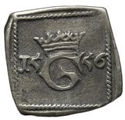 2 Öre "Klippingar" - Gustav Vasa Square type; Åbo mint obverse image