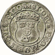 ½ Mark - Gustav Vasa Bust type Ib, Sweden, 1536-1537 reverse image