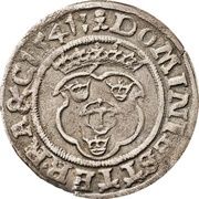½ Mark - Gustav Vasa Svartsjö mint; bust type I reverse image