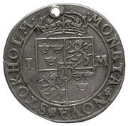 1 Mark - Johan III Legend type I, Sweden, 1575 reverse image