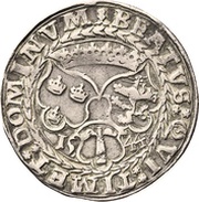 1 Mark "Dalermark" - Gustav Vasa Svartsjö mint; bust type II, Sweden, 1544 reverse image