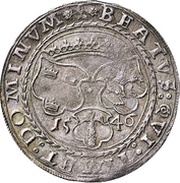 1 Mark - Gustav Vasa Svartsjö mint; bust type III reverse image