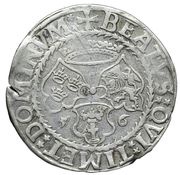 1 Mark - Gustav Vasa Bust type II, Sweden, 1556 reverse image