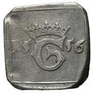 8 Öre "Klippingar" - Gustav Vasa Square type; Åbo mint obverse image