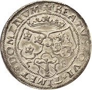 1 Mark - Gustav Vasa Bust type III, Sweden, 1557-1558 reverse image