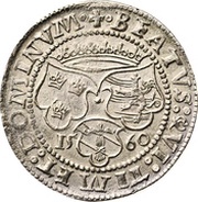 1 Mark - Gustav Vasa Bust type IV, Sweden, 1558-1560 reverse image