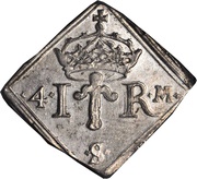 4 Mark "Klippingar" - Johan III obverse image