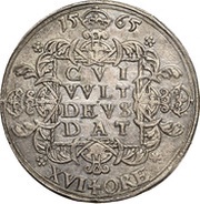 2 Mark - Erik XIV Arms type II, Sweden, 1565-1567 reverse image