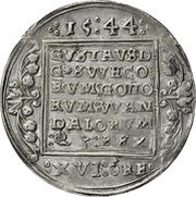 2 Mark - Gustav Vasa Svartsjö mint, Sweden, 1543-1544 reverse image