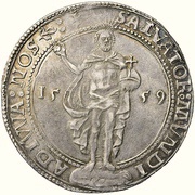 1 Daler - Gustav Vasa, Sweden, 1559 reverse image