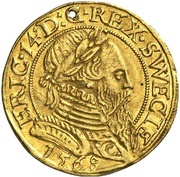1 Ungersk Gyllen - Erik XIV obverse image