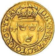 1 Krongyllen - Johan III reverse image