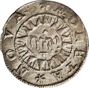 1 Fyrk - Karl "Lord Protector" Big crowns, Sweden, 1601 reverse image