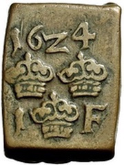 1 Fyrk "Klippingar" - Gustav II Adolf Säter mint reverse image