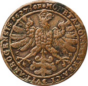 ½ Öre - Gustav II Adolf Arboga mint; type I, Sweden, 1627 reverse image