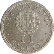 10 Centavos / 2 Macutas reverse image