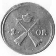 1 Öre - Gustav II Adolf Säter Mint; Type II, Sweden, 1629 reverse image