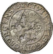 1 Öre - Karl IX Göteborg mint; value in legend, Sweden, 1609-1610 reverse image