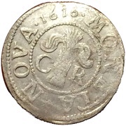 1 Öre - Karl IX Göteborg mint; value on arms obverse image