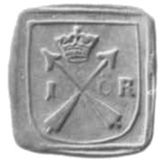 1 Öre - Gustav II Adolf Säter or Nyköping mint; pattern strike, Sweden, 1625 reverse image