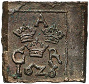 1 Öre "Klippingar" - Gustav II Adolf Säter or Nyköping mint obverse image