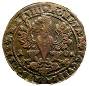 1 Öre - Gustav II Adolf Arboga mint; Type III, Sweden, 1628 reverse image