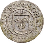 1 Öre - Kristina, Sweden, 1633-1653 reverse image