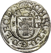 1 Öre - Kristina Göteborg mint, Sweden, 1635-1636 reverse image