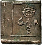 2 Öre "Klippingar" - Gustav II Adolf Säter or Nyköping mint obverse image