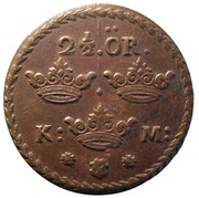 2-½ Öre - Charles XI, Sweden, 1661 reverse image