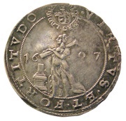 ⅛ Riksdaler - Karl IX, Sweden, 1607 reverse image