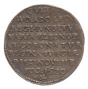 ¼ Riksdaler - Gustav II Adolf Coronation of Maria Eleonora obverse image