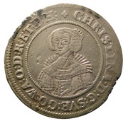 ¼ Riksdaler - Kristina Type I obverse image
