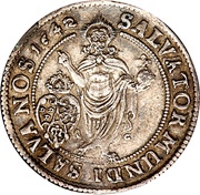 ¼ Riksdaler - Kristina Type II reverse image