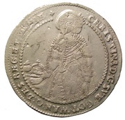 ½ Riksdaler - Kristina Type I obverse image