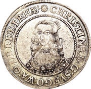 ½ Riksdaler - Kristina Type II obverse image