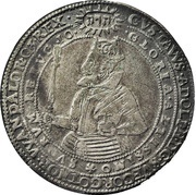 4 Mark - Gustav II Adolf Crowned head; type II obverse image