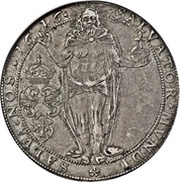1 Riksdaler - Gustav II Adolf Laureate head - Type I, Sweden, 1615-1616 reverse image