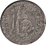 1 Riksdaler - Gustav II Adolf Crowned head; type II obverse image