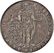 1 Riksdaler - Gustav II Adolf Crowned head; type II, Sweden, 1617 reverse image