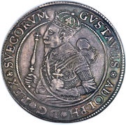 1 Riksdaler - Gustav II Adolf Type V obverse image