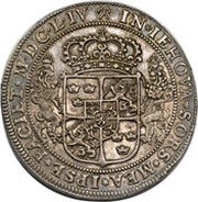 1 Riksdaler - Karl X Gustav, Sweden, 1654 reverse image
