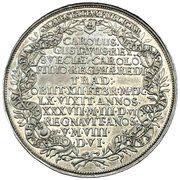 1 Riksdaler - Karl X Gustav Funeral of Karl X, Sweden, 1660 reverse image