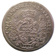 2 Riksdaler - Kristina Type II; 8 Mark, Sweden, 1649 reverse image
